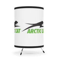 Vintage Style Arctic Cat Snowmobile Tripod Lamp with High-Res Printed Shade, US/CA plug