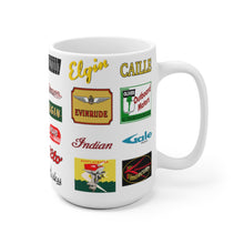 Vintage Outboard Mug White Ceramic Mug by Retro Boater