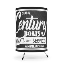 Vintage Century Boat of Manistee Michigan Tripod Lamp with High-Res Printed Shade, US/CA plug