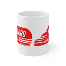 1949 Wizard Super Twin Outboard Engine White Ceramic Mug by Retro Boater