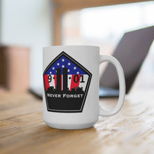 9/11 Never Forget White Ceramic Mug