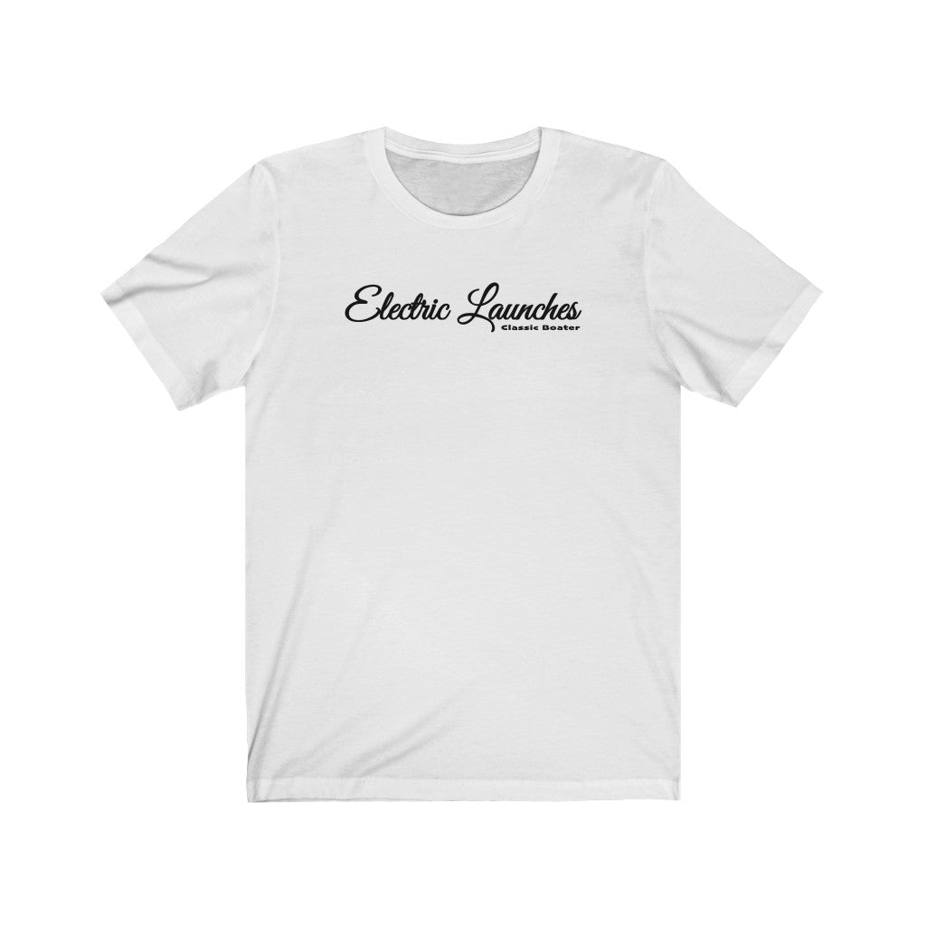 Electric Launches Unisex Jersey Short Sleeve Tee by Retro Boater