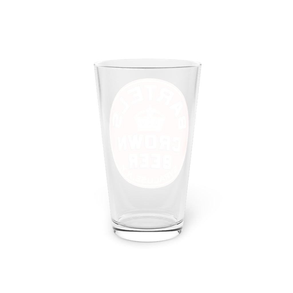 Vintage Bartels Crown Beer in Syracuse New York Pint Glass, 16oz Vintage Bartels Crown Beer in Syracuse New York Pint Glass, 16oz