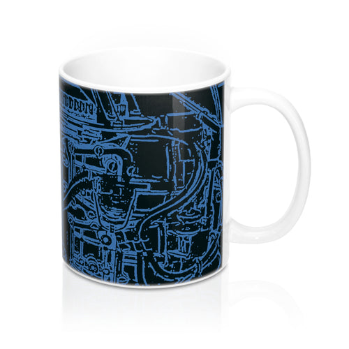 Evinced with the cover up by Retro Boater Mug 11oz