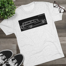 1958 Ford Ranch Wagon Men's Tri-Blend Crew Tee by SpeedTiques