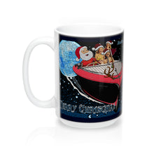 Santa's Got A Brand New Sleigh! 15oz Mug by Retro Boater