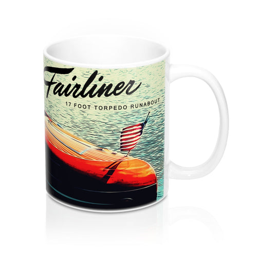 Western Fairliner Boats Mug 11oz by Retro Boater
