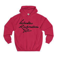 Woodies Restorations Logo College Hoodie