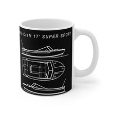 Vintage Chris Craft 17' Super Sport Mug 11oz by Retro Boater