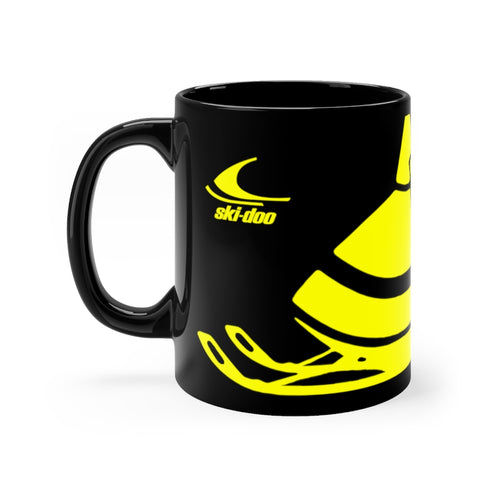 Vintage 1970 Ski-Doo Snowmobiles Black mug 11oz by SpeedTiques