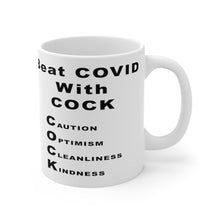 Beat COVID with COCK Mug 11oz
