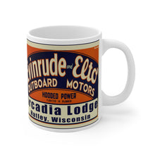 Arcadia Lodge Hatley, WI White Ceramic Mug by Retro Boater