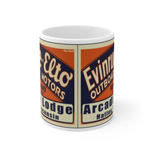 Arcadia Lodge Hatley, WI White Ceramic Mug by Retro Boater