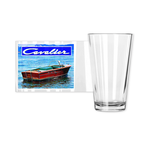 Vintage Chris Craft Cavalier Pint Glasses