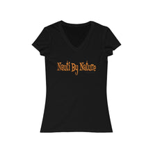 Nauti By Nature Women's Jersey Short Sleeve V-Neck Tee by Retro Boater