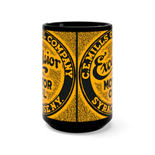 C.E. Mills Oil Company Excelsior Motor Oil Black Mug 15oz by SpeedTiques