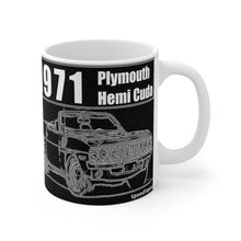 1971 Plymouth Hemi Cuda Convertible Mug 11oz by SpeedTiques