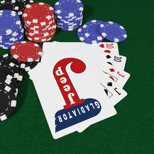 Vintage Jeep Gladiator Custom Poker Cards