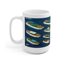 1958 Chris Craft Line-Up White Ceramic Mug by Retro Boater