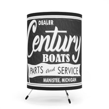 Vintage Century Boat of Manistee Michigan Tripod Lamp with High-Res Printed Shade, US/CA plug