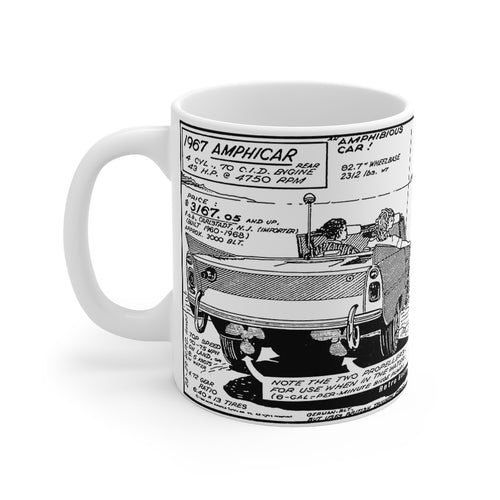 1967 Amphicar Mug 11oz by Retro Boater