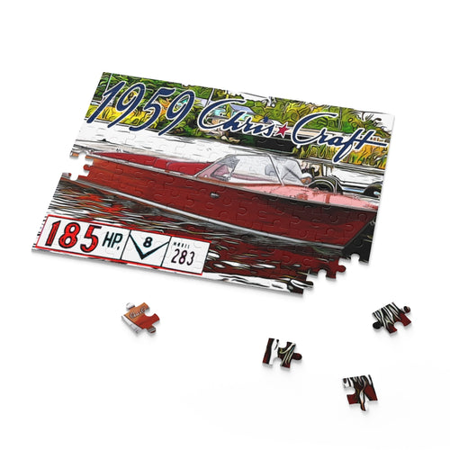 Vintage 1959 Chris Craft Ski Boat Puzzle (120, 252)