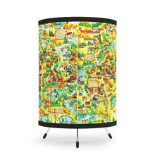 Eagle River Wisconsin Tripod Lamp with High-Res Printed Shade, US/CA plug