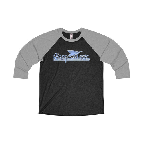 Glass Magic Unisex Tri-Blend 3/4 Raglan Tee by Retro Boater