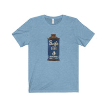Pacific Navy Beer by Retro Boater Unisex Jersey Short Sleeve Tee
