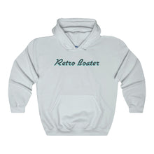 Retro Boater in Dark Grey/Teal Heavy Blend Hooded Sweatshirt