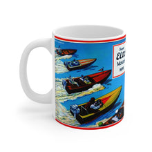 1929 Super Elto Outboard Motor White Ceramic Mug by Retro Boater