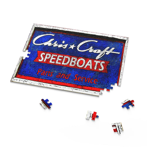 Vintage Chris Craft Speed Shop Sign Puzzle (120, 252)