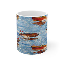 Vintage Chris Craft White Ceramic Mug by Retro Boater