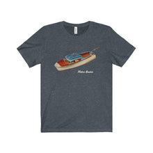 Vintage Chris Craft 26-ft Super Deluxe Cruiser Yacht  Jersey Short Sleeve Tee T-Shirt by Retro Boater