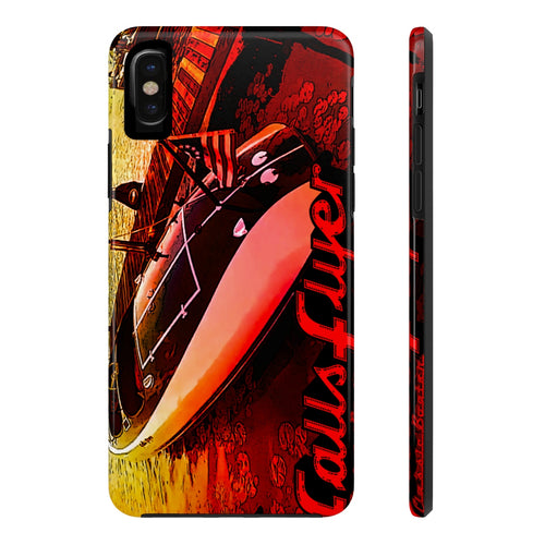 Vintage Larson Falls Flyer by Classic Boater Case Mate Tough Phone Cases