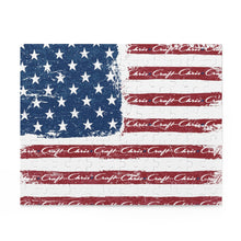 Distressed American Flag with Classic Chris Craft Puzzle (120, 252,)