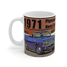 1971 Plymouth Hemi Cuda Convertible Mug 11oz by SpeedTiques
