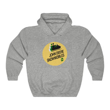 Vintage John Deere Snowmobiles Unisex Heavy Blend™ Hooded Sweatshirt by SpeedTiques.com