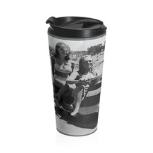 Vintage Style Ski Whiz Girls Stainless Steel Travel Mug