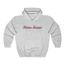 Retro Boater in Red/Grey Outline Heavy Blend Hooded Sweatshirt