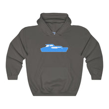 Blue Cruiser by Retro Boater Heavy Blend Hooded Sweatshirt
