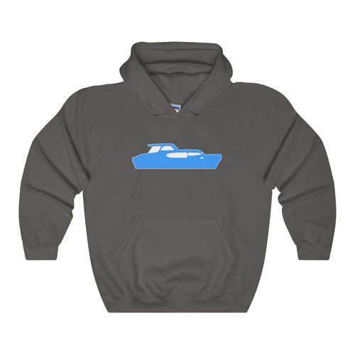 Blue Cruiser by Retro Boater Heavy Blend Hooded Sweatshirt