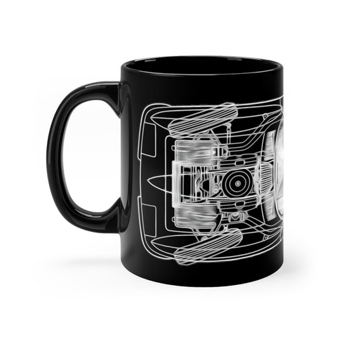 1962 Chevy Corvette Black mug 11oz by SpeedTiques