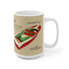 1957 Chris Craft Capri and Continental White Ceramic Mug by Retro Boater