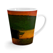 Sunset Lake Cruise by Classic Boater Latte mug