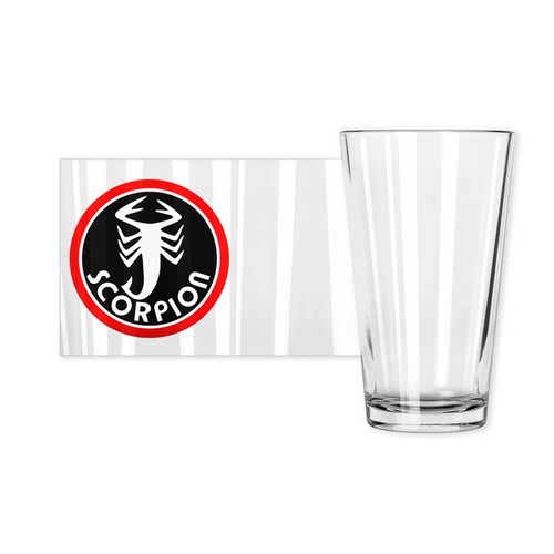 Vintage Scorpion Snowmobile Pint Glasses