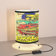 Vintage Dodge Boys Scat Pack Mopar Tripod Lamp with High-Res Printed Shade, US/CA plug
