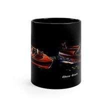 Vintage Chris Craft Runabout on a Night Ride 11oz Black Mug