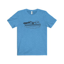 Cartooned Jet Boat Unisex Jersey Short Sleeve Tee