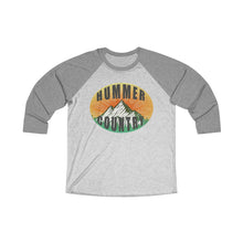 Hummer Country Unisex Tri-Blend 3/4 Raglan Tee by SpeedTiques